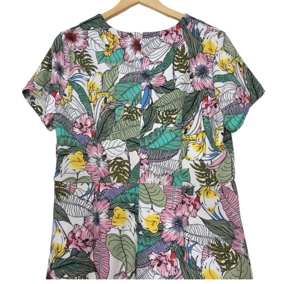 Apt.9 Floral Print Ruffle Bottom Dress Size XXL - Picture 4 of 16